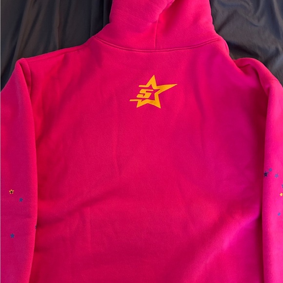 pink spider hoodie